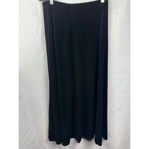 Women’s Chico’s Black Velvety A-line Maxi Skirt Size 2